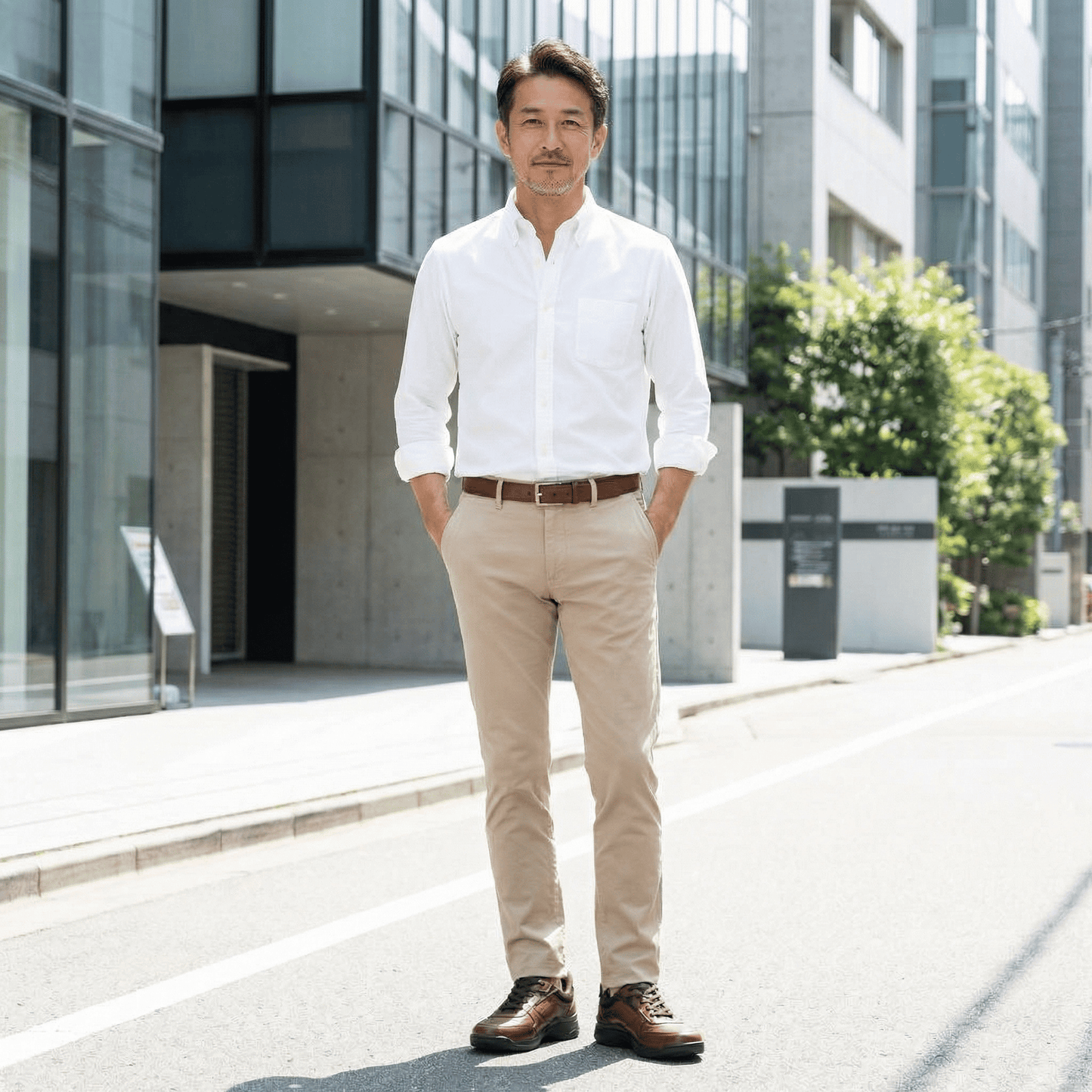 ハンズフリー 4E 幅広甲高 カジュアル 本革｜DR7001